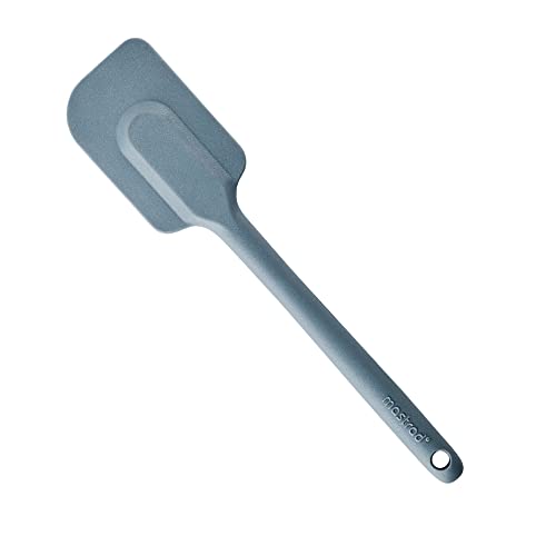 Mastrad - Spatule - Maryse - Pâtisserie Desserts Nappage - Unibloc - en Silicone - Ne Raye Pas les Casseroles - Grise