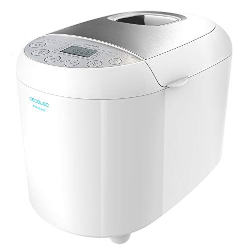 Cecotec Machine à Pain Bread&Co 1000 Delicious. Pains jusqu'à 1 kg, 19 Programmes Automatiques, 15 Heures Programmables, Cuve qui convient pour un nettoyage au lave-vaisselle