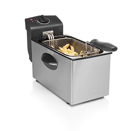 Friteuse Tristar FR-6935 – Contenance de 3 l – Puissance 2 000 W, Acier inoxydable