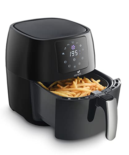 SENYA Friteuse sans huile à air chaud multifonction 4,5L Air Fryer, My Air Cook, 7 programmes automatiques, 1400W, SYCK-AF002
