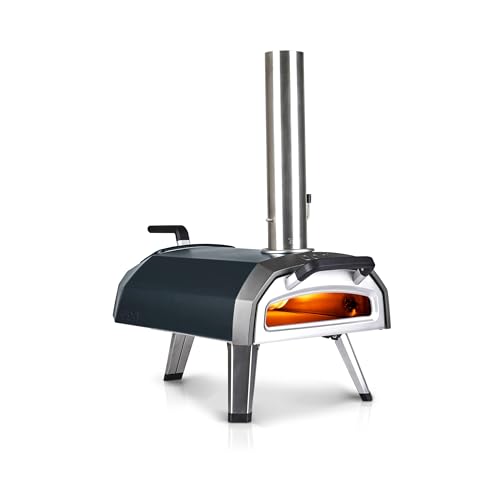Ooni Karu 12G four à pizza multi-combustibles pour l'extérieur – Four à pizza portable au bois et au gaz – Pizzeria pour l'extérieur – Four à pizza pour des pizzas authentiques cuites à la pierre