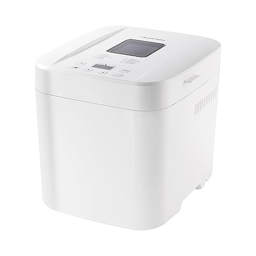 Russell Hobbs Machine à pain (12 en 1) Compacte (3 niveaux de brunissage, 2 tailles de pain 750 g et 1 kg, cuve antiadhésive, minuterie, maintien au chaud) 27260-56