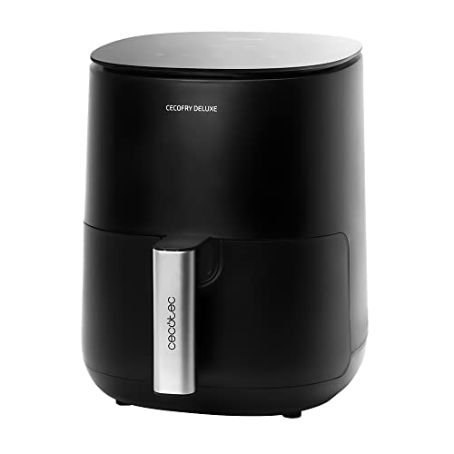 Cecotec Friteuse sans Huile à Air Chaud 2,5 L Cecofry Deluxe Rapid Moon. Puissance de 1400 W, 8 Modes, Température jusqu'à 200º, Panier et grille conviennent au lave-vaisselle