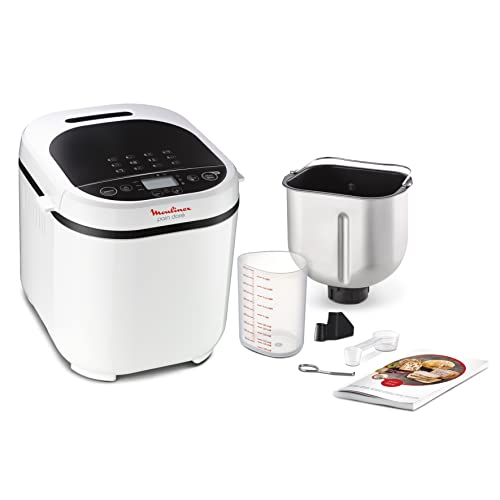 Moulinex OW210130 Machine à Pain 12 Programmes Plastique Blanc 31 x 29 x 29 cm