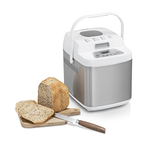 Princess 152007 – Machine à pain Deluxe – Programme sans gluten, en Acier Inoxydable, Blanc, 152007 Bread Maker Homemade Deluxe