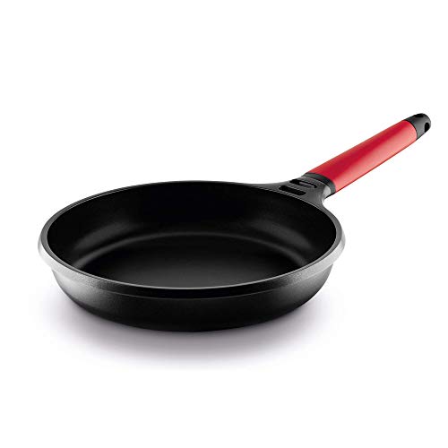 Castey Poêle Induction 24 cm Manche Rouge