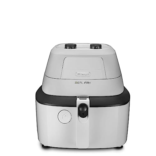De'Longhi FH2101.W IDEALFRY Friteuse à air chaud 1 kg, 1400 W, Plastique, Blanc