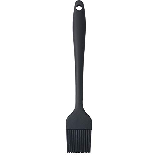 Pinceau de Cuisine,Pinceau à Pâtisserie,Pinceau Patissier Silicone,Pinceaux de Barbecue en Silicone,pour Cuisiner,Barbecue, Gâteaux, Cuisson, 21 cm,Noir