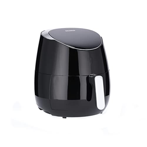 SEVERIN Friteuse à air chaud XXL 2 000 W, Friteuse sans huile avec technologie à air chaud et 8 programmes automatiques, Friteuse électrique sans odeur pour légume ou viande, noir, FR 2445