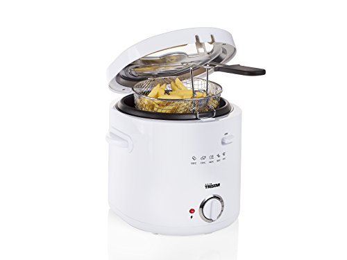 Tristar FR-6941 Friteuse – Contenance de 1,5 l – Paroi Cool Touch, Blanc