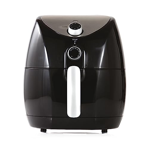 Tower T17021 Air Fryer - Friteuse sans Huile - Friteuse Électrique à Air de Taille Familiale avec Circulation d'Air Rapide, Minuterie de 60 Minutes, 4,3 L, 1 500 W, Noir