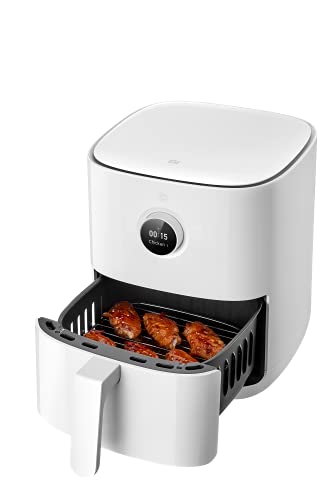 Xiaomi Mi Smart Friteuse à air chaud avec écran OLED et application iOS/Android Mi Home en option (1 500 W, 3,5 litres, 40°-200 °C, fonction minuterie, passe au lave-vaisselle