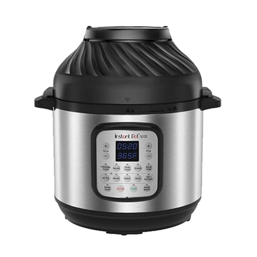 Instant Pot Duo Effet Croustillant, Multicuiseur 11 en 1 - Autcuiseur Friteuse à Air, Cuisson Lente, à la Vapeur, Sous-Vide, Déshydrateur, Chauffe-Plat et Fonction Pâtisserie - 5.7 L