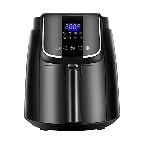 Midea Friteuse Sans Huile 4L,Airfryer 1500W,8 Préprogrammes et Minuterie de 60 min, 35-200℃,Cuisson, Rôtir, Griller, Décongeler, Friteuse Air Chaud de la 81 Recettes, va au Lave-vaisselle,MF-CN40C2