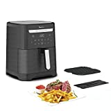 FRITEUSE À AIR CHAUD ET GRIL XXL 2-EN-1 : une friteuse à air chaud 2-en-1 d'une capacité XXL (1,5 Kg) pour des résultats rapides. Préparez deux recettes différentes en même temps grâce au séparateur Flexcook ADAPTÉ À TOUS VOS BESOINS : grâce au sépar...