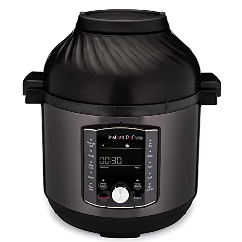 Instant Pot Pro Effet Croustillant, Multicuiseur 11 en 1 - Autocuiseur, Friteuse à Air, Cuisson Lente, Cuisson Vapeur, Fonction Sous-Vide, Déshydrateur, Chauffe-Plat et Fonction Pâtisserie - 7.6 L