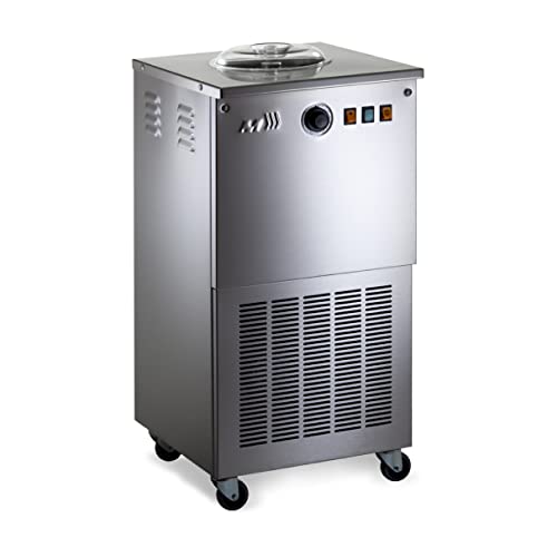 Musso Club Zara Professional Sorbetière | Congélation Rapide sans Pré-Congélation | Turbine à Glace Italienne avec Roues | Glace Végane, Gelato, Sorbet, Granita Machine | Robuste & Facile à Utiliser