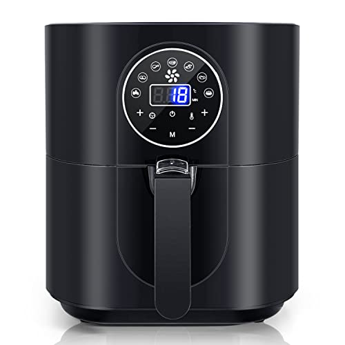 Friteuse sans Huile à Air Aigostar Airfryer 3.5L avec 7 Programmes durée et Température Réglables Manuellement, Friteuse Air Chaud avec Écran LED Tactile Numérique 1500W sans BPA