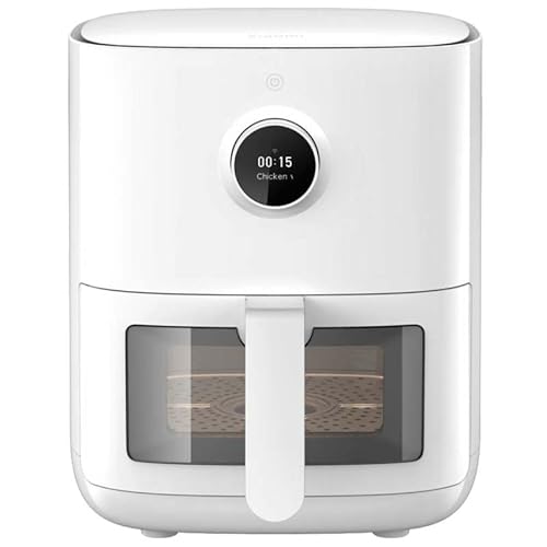 Mi Smart Air Fryer Pro 4L Friteuse à air 4 litres 1600 W 100 recettes Fenêtre transparente Blanc