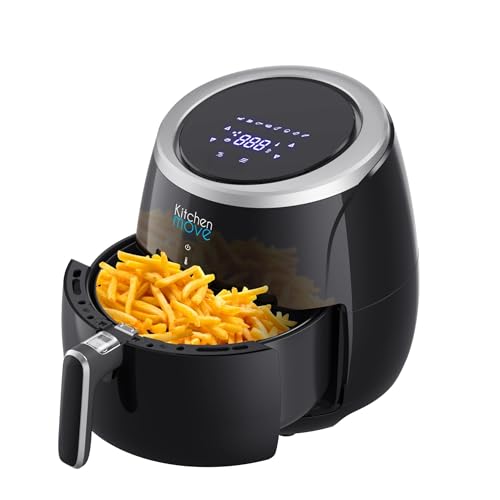 Friteuse électrique sans Huile friteuse à air Chaud 5L grande capacité STORM 2000W Cuisson rapide écran Tactile LCD Multifonction avec 8 programmes