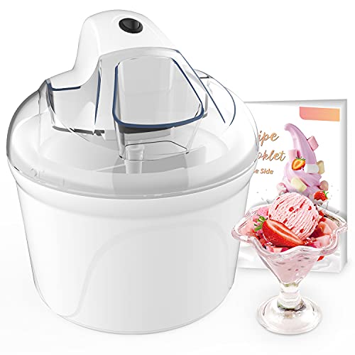 Sorbetière Turbine à Glace, Sorbetière Électrique, Machine Glace, 1.5L Machine à Glace et Sorbetières, livret Recettes Fournies