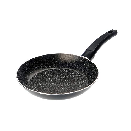 Alluflon Tradizione Italia Poêle à frire avec surface en pierre, revêtement anti-adhésif et anti-rayures, Lavable au lave-vaisselle, 20 cm