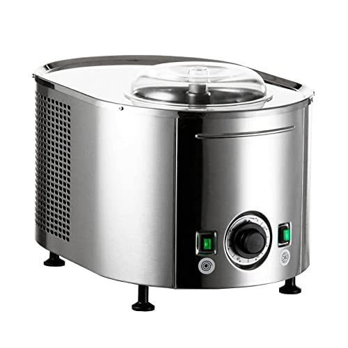 Musso Mini Lussino 4080 Sorbetière | 0,75l de Crème Glacée en 30min | Turbine à Glace Italienne pour la Maison | Glace Végane ou Sans Sucre, Gelato, Sorbet, Granita | Robuste & Facile à Utiliser