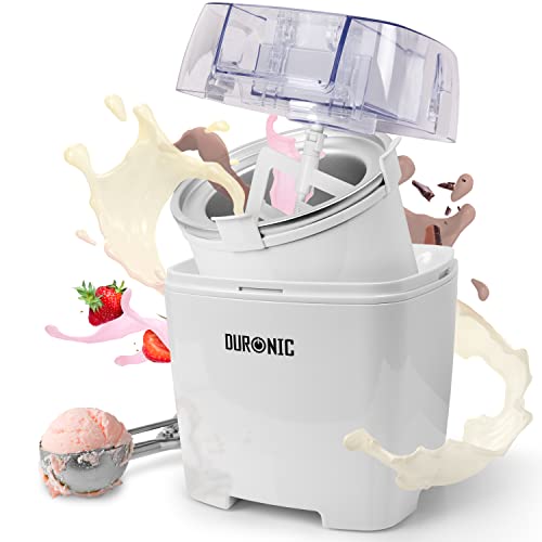Duronic IM540 Machine à glace et sorbetière électrique | Cube amovible en inox de 1,5 litres | Turbine idéale pour créer des glaces sorbets yaourts glacés crèmes glacée et desserts faits maison