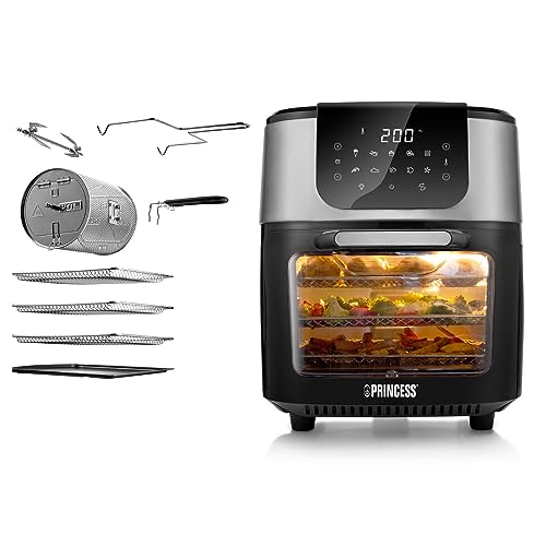 Mini four numérique multifonction Princess DeLuxe - Airfryer - Livre de recettes numérique inclus - 11 L - 750 g de frites