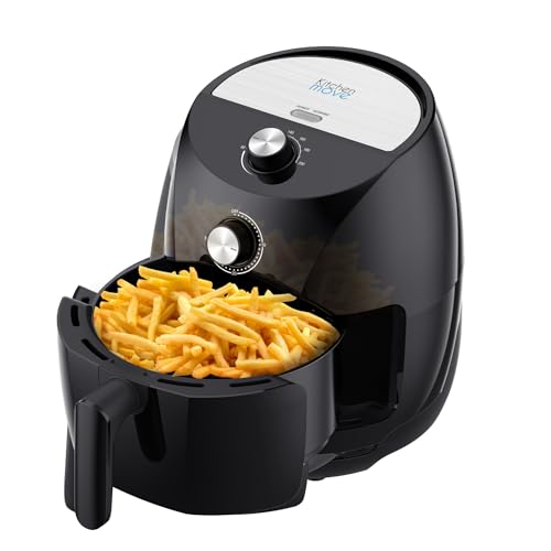 Friteuse électrique sans Huile friteuse à air Chaud 3.5L TORNADO 1400W Cuisson rapide en une Touche avec timer avec conseil de cuisson