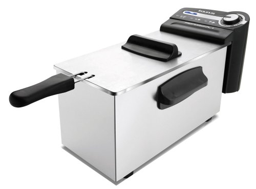 Taurus Professional 4 - Friteuse électrique 2200W, 4L, Position égouttage huile, pour 5 à 6 portions, Température réglable, Inox