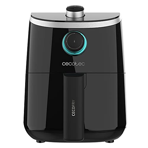 Cecotec Friteuse sans Huile Cecofry Compact 2000. 900 W, Diététique, Manuelle et Compacte, 1,9 L de Capacité, Thermostat, Temps ajustable, Technologie PerfectCook, Fonction Four