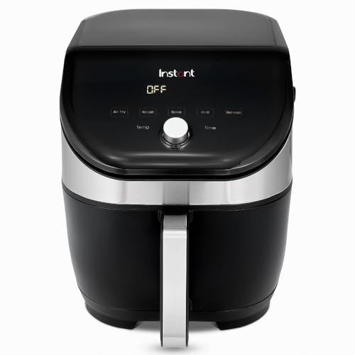 Instant Pot Vortex Slim, friteuse électrique sans huile 5 en 1, multicuiseur avec fonctions friteuse, cuisson, gril, rôtissage et réchauffage, minuterie, puissance 1700W, 5,7L