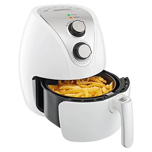 Friteuse électrique Cuve Amovible sans Huile Air Chaud Livret de recettes incl. 1500W 3,6L