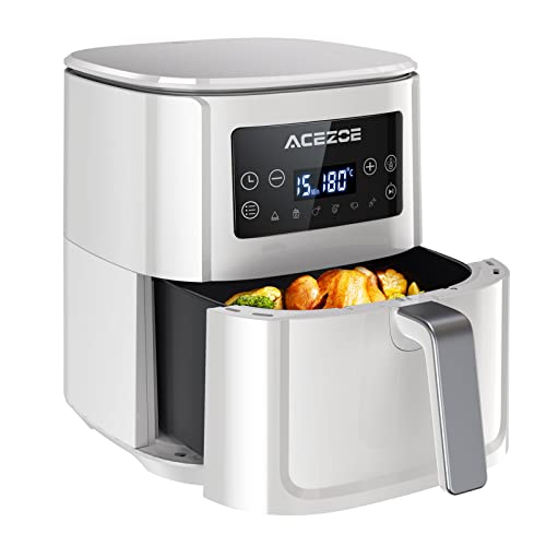 Friteuse Sans Huile 7L, Acezoe 10-en-1 Air Fryer Friteuse à Air Chaud XXXL Friteuse Électrique, Écran Tactile Numérique LED, Panier Antiadhésif, 1700 W, Recettes