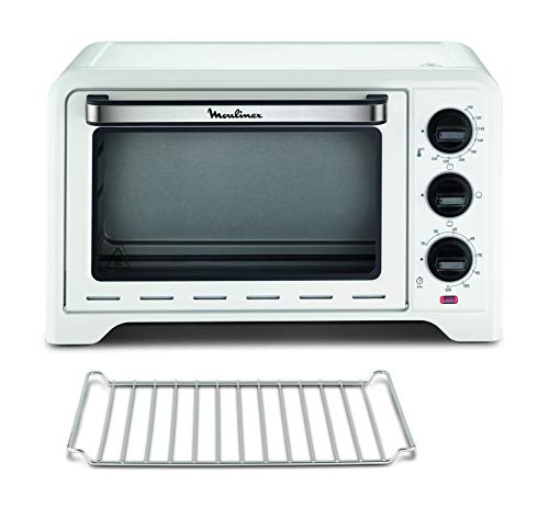 Moulinex Four Optimo 19 L, Cuisson pain, pizza, tartes, gâteaux, pâtisseries, 6 modes de cuisson, Chaleur traditionnelle, Blanc OX441110