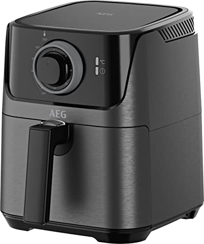 AEG AF5-1-4GB Friteuse à air chaud/friteuse/griller/rôtir/cuire/sans huile/capacité 2,5 l/passe au lave-vaisselle / 80-200 °C/programmable/noir 950008722