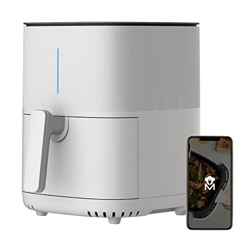 MasterPro I-Rocket 500 | Friteuse sans huile | Blanc | Capacité de 5 L et puissance de 1500 Watt | Écran tactile LED et panier antiadhésif | Friteuse à air chaud | Température réglable 80-200ºC