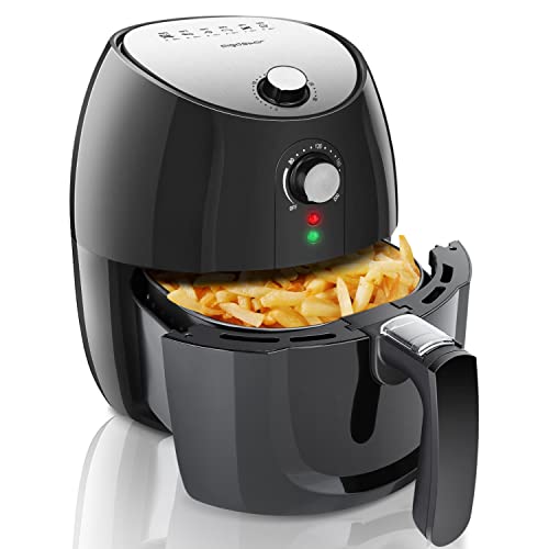 Aigostar Friteuse sans Huile Électrique Amovible 1500W Friteuse à air chaude sans BPA. Arrêt automatique Panier antiadhésif Facile à nettoyer.