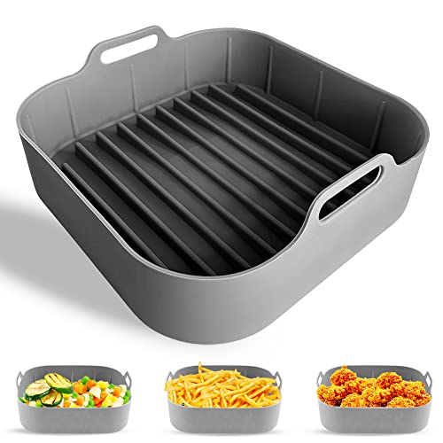 Accessoire Friteuse d'air sans huile - Plateau Airfryer - Moule Pot Silicone Complément de rechange pour four à micro-ondes