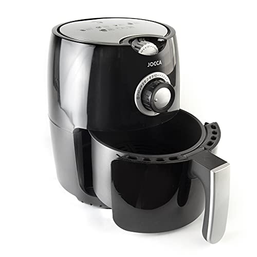 Jocca - Friteuse Sans Huile Electriquè 1000W | Air Fryer | friteuse air chaud | Capacité : 2,2L | marron