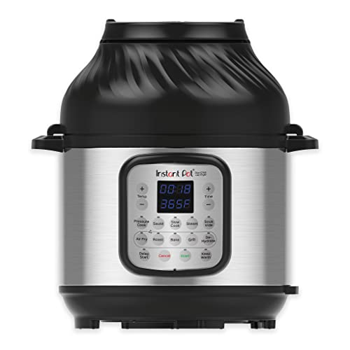 Instant Pot Multicuiseur 11 en 1 Duo Crisp + Air Fryer, 8 L : autocuiseur, friteuse à air, mijoteuse, cuiseur à vapeur, machine sous vide, déshydrateur avec gril, réchaud et fonctions de cuisson
