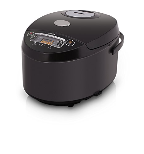 Philips HD3167/77 Multicuiseur avec 16 Programmes de Cuisson Céramique/Plastique/Finition Métallique Noir/Métal 5 L