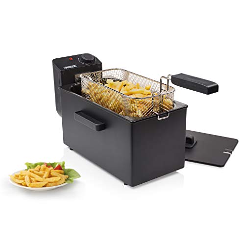 Friteuse Princess 182727 – 4 portions - 2 000 W, 3 Litres, Acier inoxydable, Noir