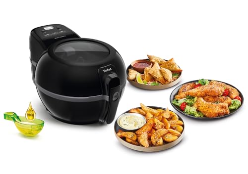 Tefal Actifry Extra Friteuse Sans Huile Electrique, 1,2 kg, Pale de brassage automatique, Application de recettes, Sans odeur, Couvercle verre, Compatible lave-vaisselle, Fabriquée en France FZ722815