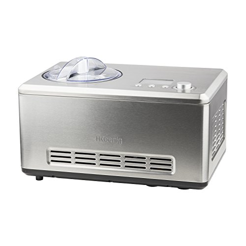 Sorbetière Turbine à Glace Professionnelle HF320 H.Koenig - Machine à glace électrique 2L 180 W- Réfrigérante & maintien du froid- Préparation rapide– Compresseur- yaourt glacé, sorbet et crème glacée