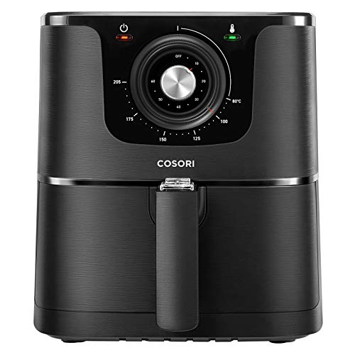 COSORI Friteuse sans Huile à Air Chaud 3,5L, Friteuse à Air avec Thermostat et Minuterie Réglable, Panier Amovible et Antiadhésif, Livre de Recettes en Français, Air Fryer sans BPA 1500W