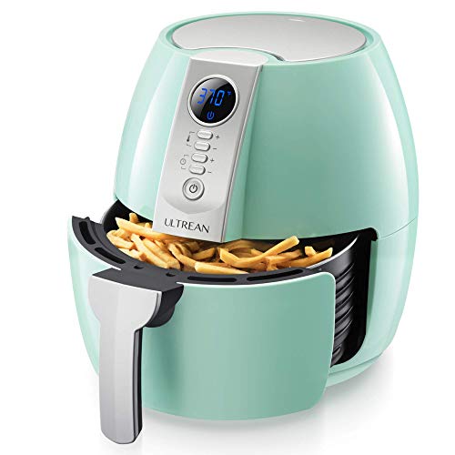 Ultrean Friteuse Sans Huile, Air Fryer 4L - 1500W, Friteuses à Air Chaud avec Ecran LCD Numérique, Adapté pour cuire, griller, rôtir les cuisine saine