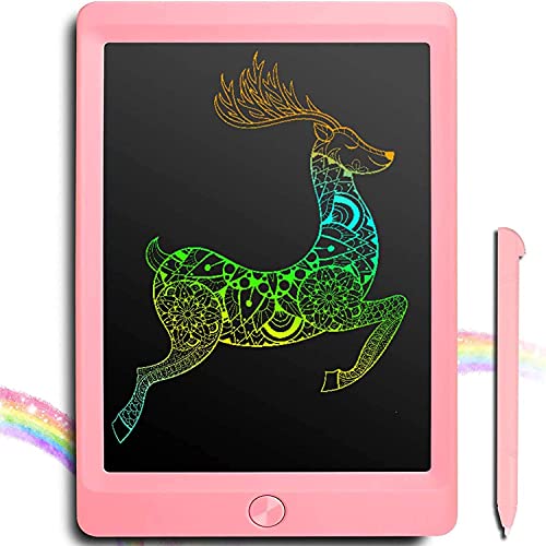 JOEAIS Tablette d'écriture LCD Coloré 8.5 Pouces d'écriture électronique Planche à Dessin numérique Tablette Graphique de Dessin Convenant aux Enfants, à la Maison, à l'école et au Bureau (Rose)