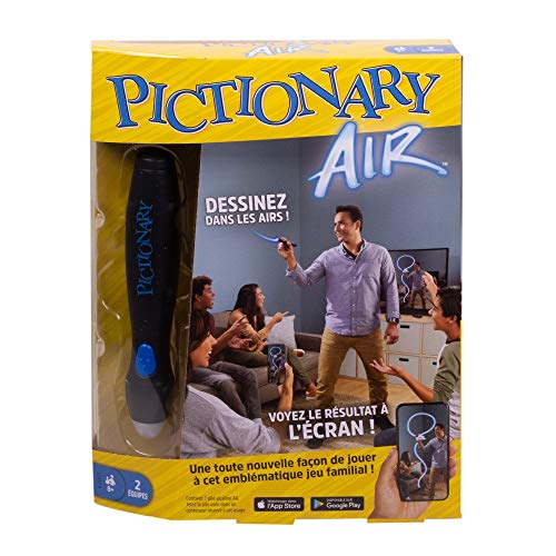 Pictionary Air, jeu de société et de dessin dans les airs, avec résultat à l'écran, version française, GJG13